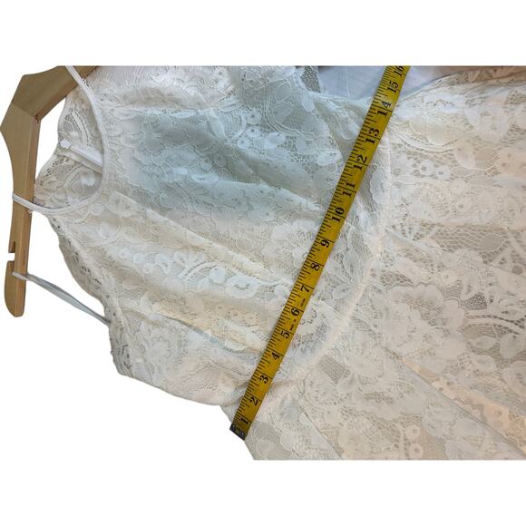 ASOS DESIGN Lace Halter Neck Maxi Wedding Dress Size 12 NEW - Picture 8 of 11